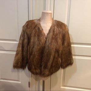 Jones New York Collection Faux Fur Coat